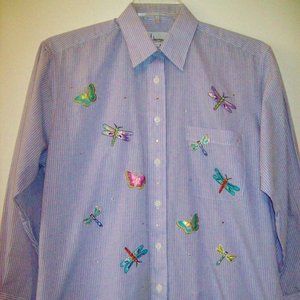 MiLi Design Blouse with Butterflies & Dragonflies